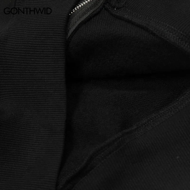 Hip Hop Zip Up Hoodie Sweatshirt Jacket Grunge Harajuku Vintage Letter Print Hooded Coat Fashion Cotton Loose Zipper Tops