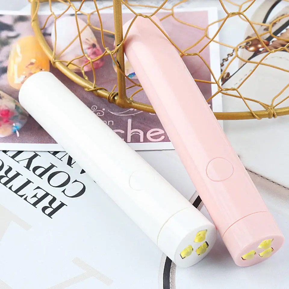 ZYC Portable  Quick Dry USB Machine Home Phototherapy Tools Professional UV LED Nail Lamp Mini Flashlight Pen Type