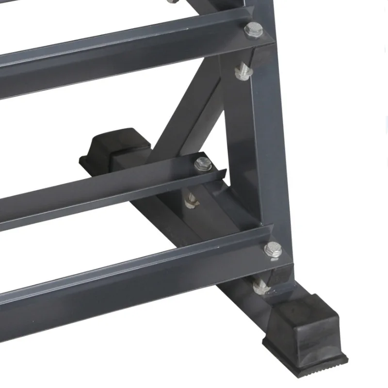 Hot Factory Direct Sale Free Weight Rubber Dumbbell Set Rack 3 Layer Gym Equipement Commercial Dumbbell Rack