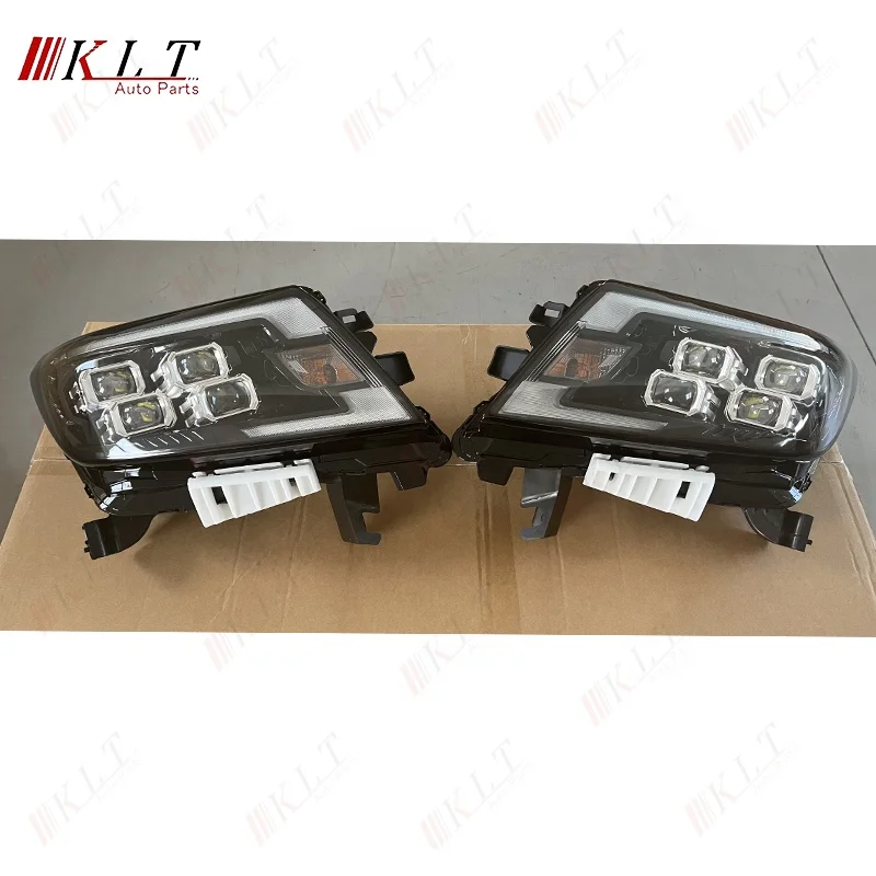 KLT high quality headlights ABS plastic pickup LED head light lamp for Nissan Navara NP300 2016-2021 Headlight headlamp