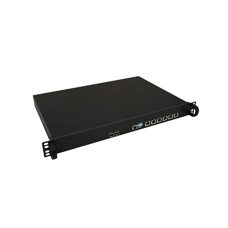 Cheap Hardware Firewall Price J1900 J4125 Core i3 i5 i7 1U Rack Chassis 6 Lan Mikrotik PFSense Router PC X86 Firewall