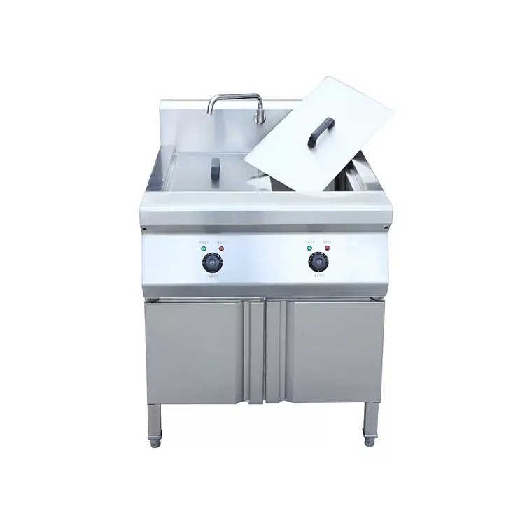 Commercial Restaurant Professional Equipment Gas Double Soup Pot Matching Of Noodle Cooker