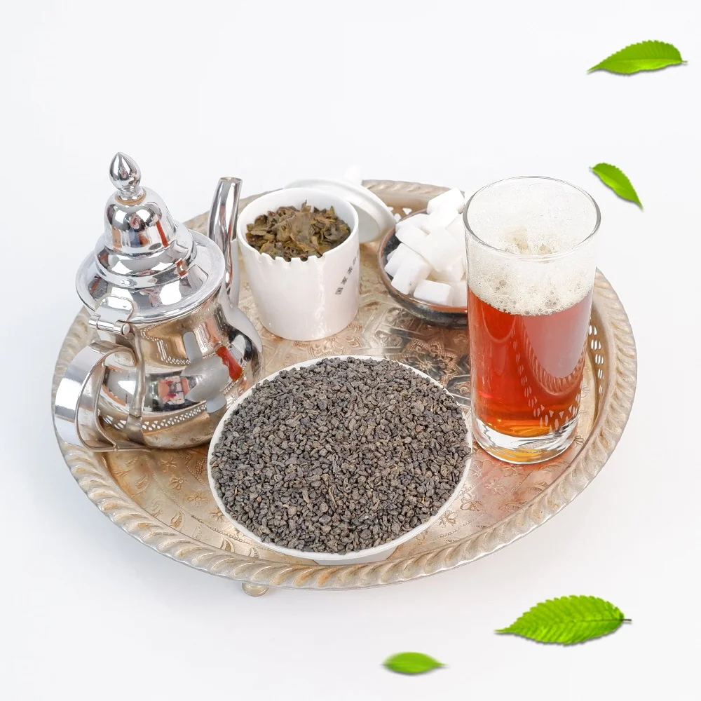 OEM China tea wholesaler The vert de morocan market 3505 5A green tea leaves