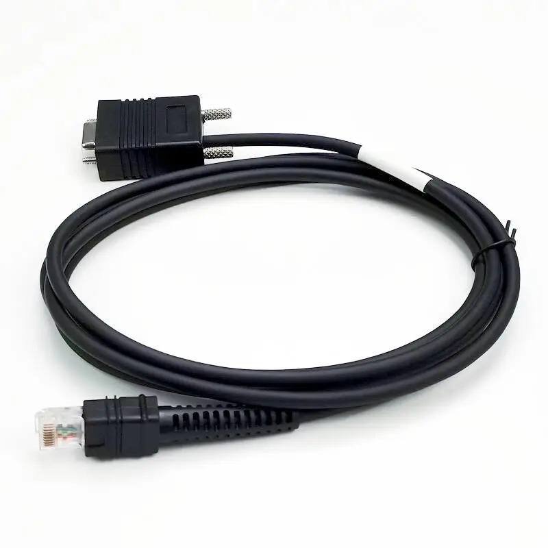 ODM OEM 2M RS232 Serial To Rj45 Rj50 10P10C Pos Barcode Scanner Data Cable Compatible New For Zebra Li3608 Li3678 Ds3608 Ds3678