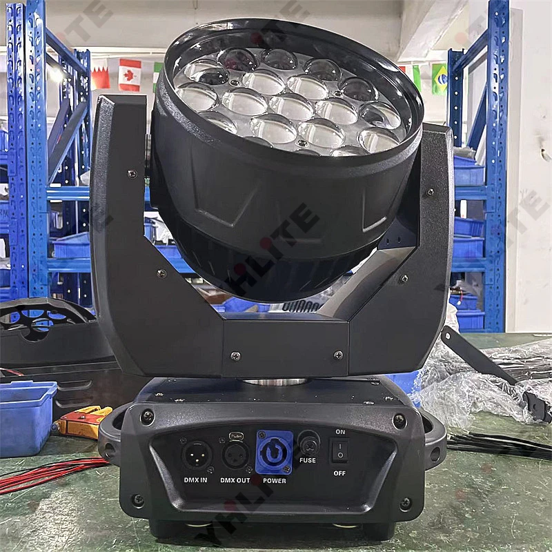 Mac Aura 19x15w led moving head light RGBW 4in1 LED 19*15W Zoom Wash LED moving head