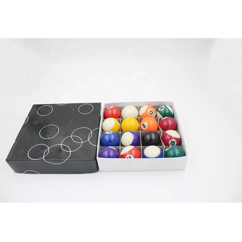 
Promotion Gift Sports 1 8/9 inch 48mm Kids Billiard Balls 16 Balls Set 