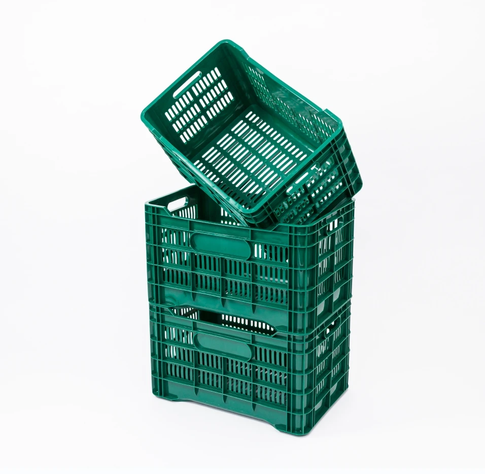 Robust plastic Boxes for vegetable production heavy hard plastic crates for produce fruit plastic crates