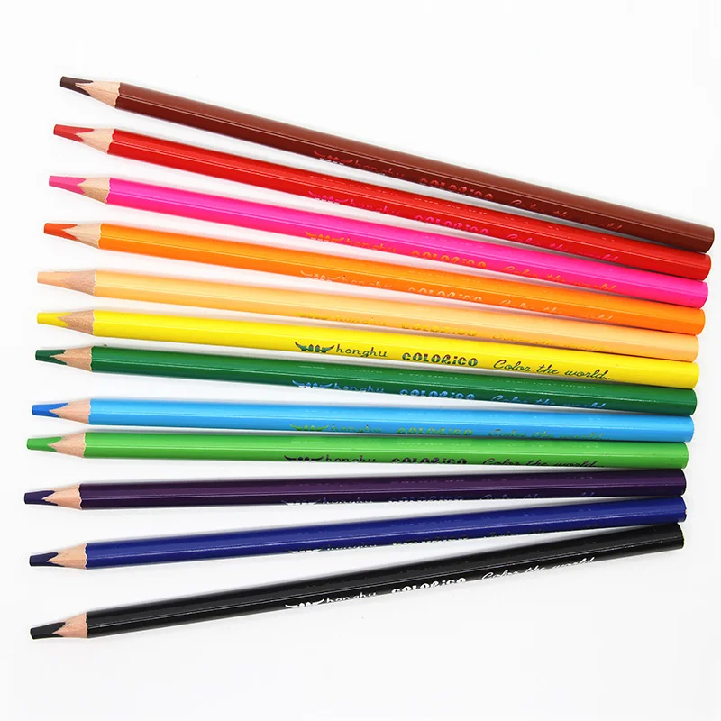 kids Colorpencil  Colour Pencil set case shcool pencil  4.0mm HIGH QUALITY Lead  Iron Metal Box  Packing