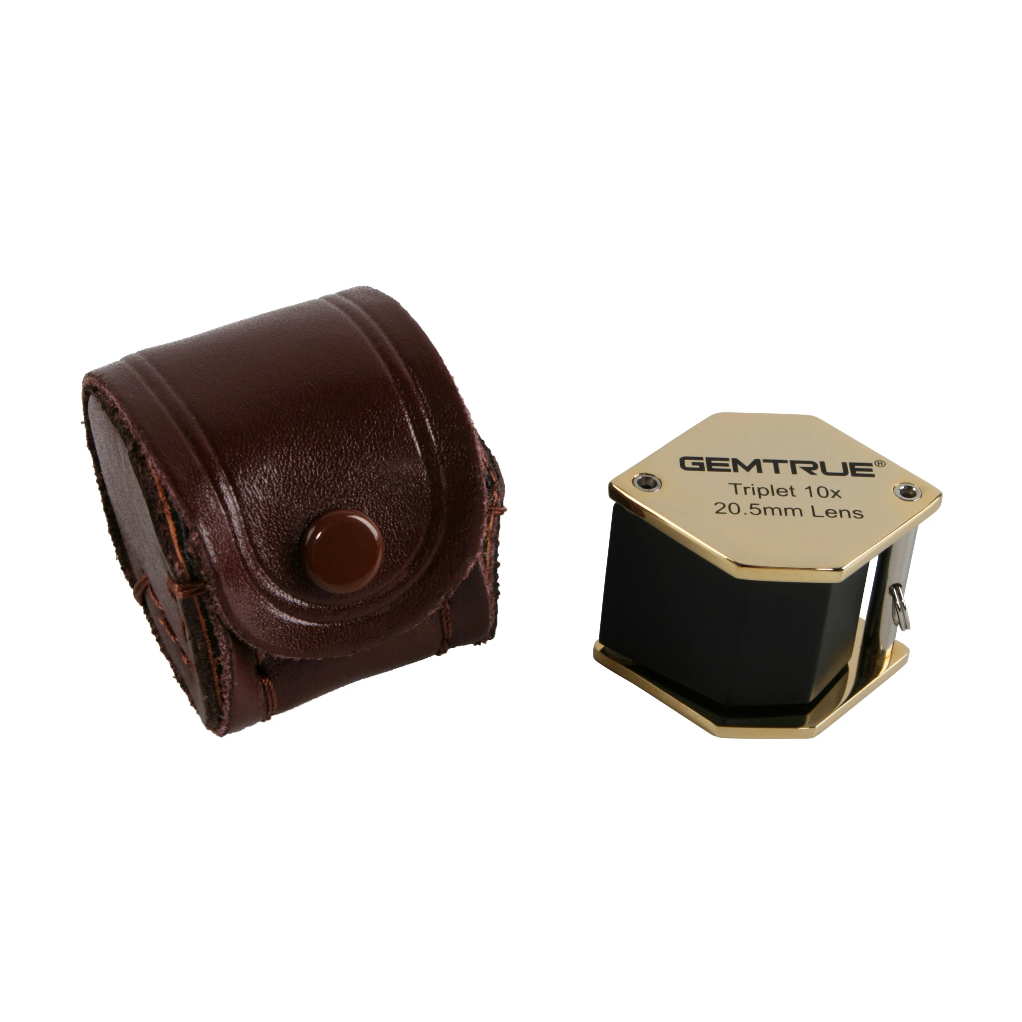 GemTrue Brand 20.5mm Triplet 10x Loupes Jewelry Inspection Optical Glass Lens Magnifier Tools