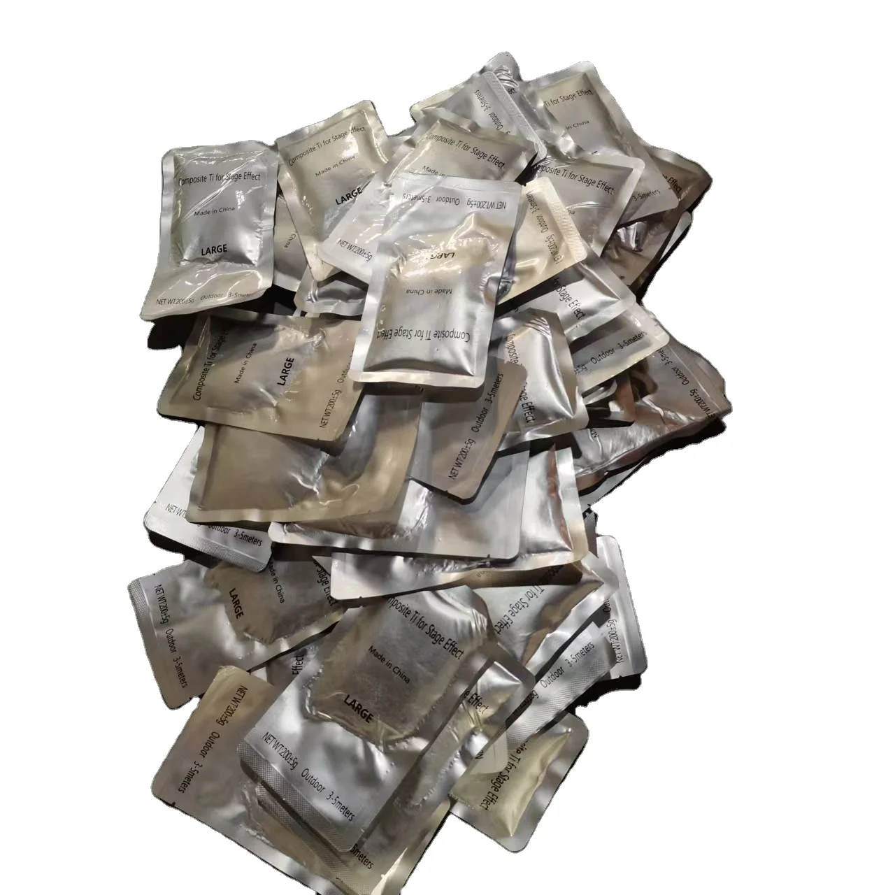 200g Indoor Outdoor Large Small Composite Ti Powder for Sparkler Cold Spark Machine