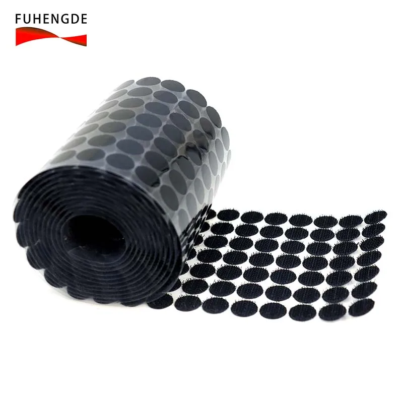 High Quality 20mm Diameter Hook and Loop Dots Strong Sticky Back Coins Self Adhesive Tapes for Home Glassroom At Good Price