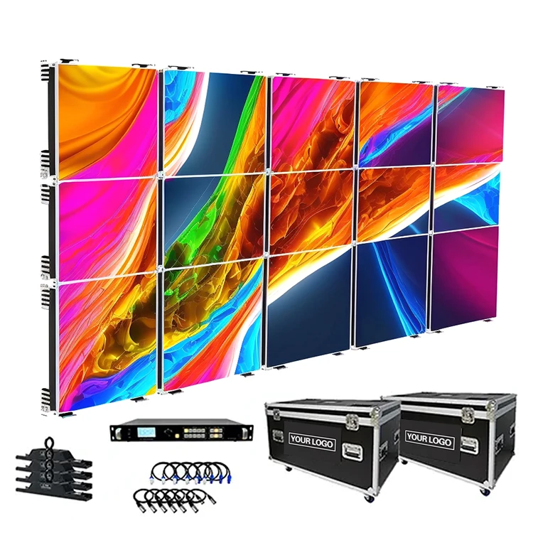 High Quality Full Color P2.604 P2.976 P3.91 P4.81 Stage Background Outdoor Indoor Rental LED Display Screen With Nationstar Lamp