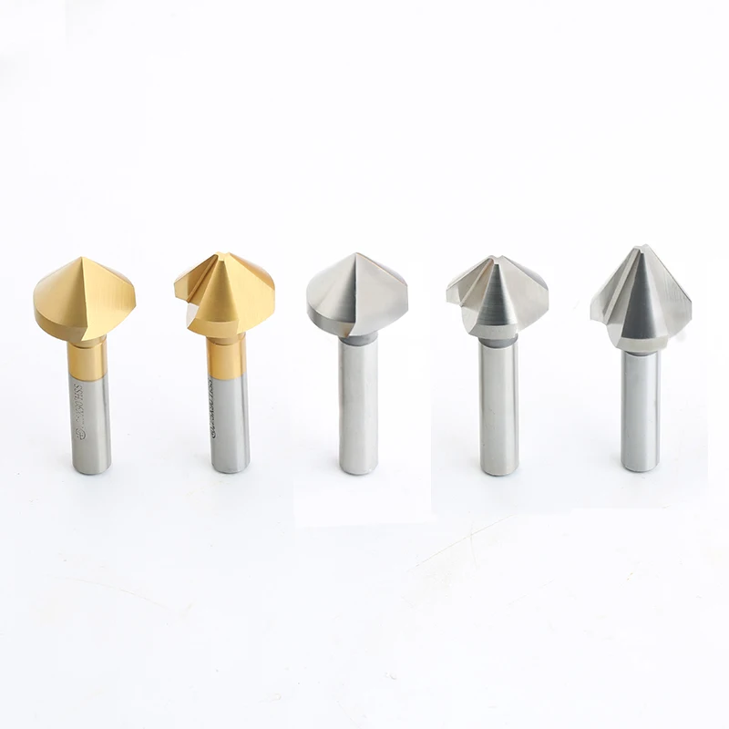 Chamfering Tool Cutter Chamfering End Mill Tin 90 Degree Chamfer Drill Bit For Stainlesssteel