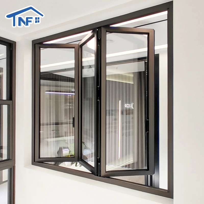 Hot Sale Household High Quality Left and Right Folding Window Wind Pressure Resistant Folding Windows