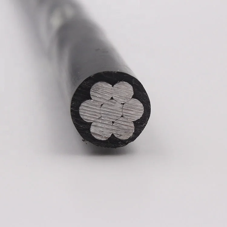 ACSR conductor PE insulation Poly ACSR #1/0 AWG tree wire cable specification for Philippines market