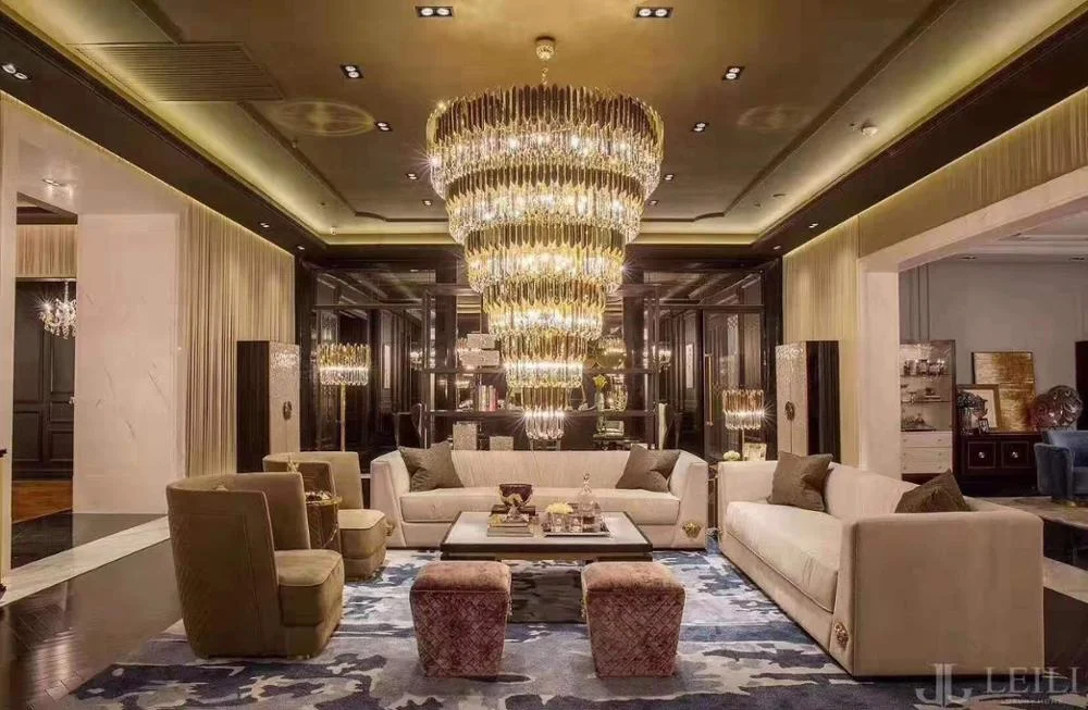 European high class  livingroom luxury sofa set