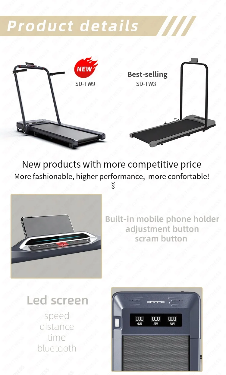 SD 2023 new launch home use treadmill walking pad folding electric smart treadmill