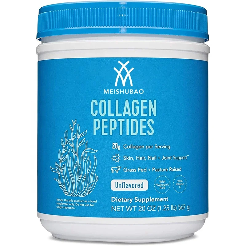 Custom Anti Aging Collagen Powder Organic Collagen Peptides Powder with Hyaluronic Acid Vitamin C