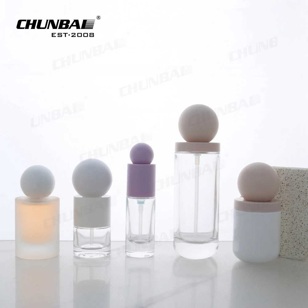 luxury 30ml 50ml 75ml cologne black white red flat spray rectangle thick square glass perfume bottle with custom packaging