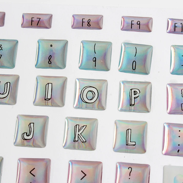 decorative chinese letter alphabet cartoon transparent arabic laptop key keyboard sticker