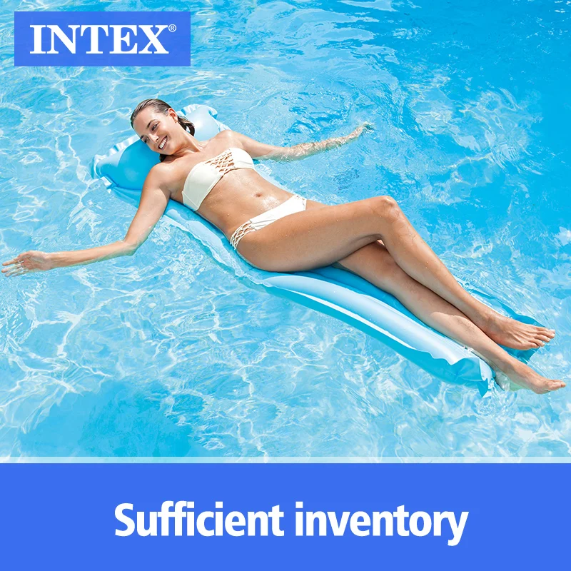 Экономный надувной матрас intex 59703 плавающий плот для детей и отдыха взрослых детский