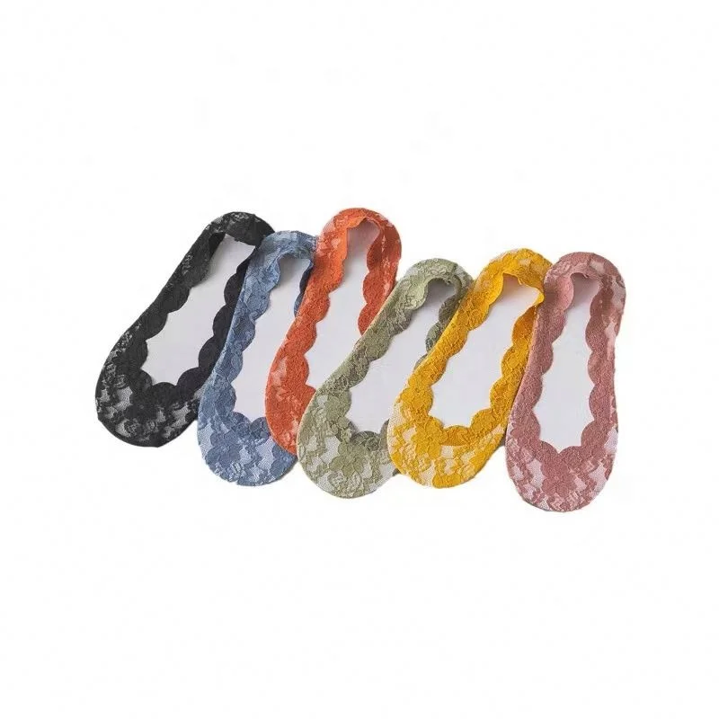 Breathable No Show Transparent Sustainable 13 Colors Low Cut Invisible Women Socks