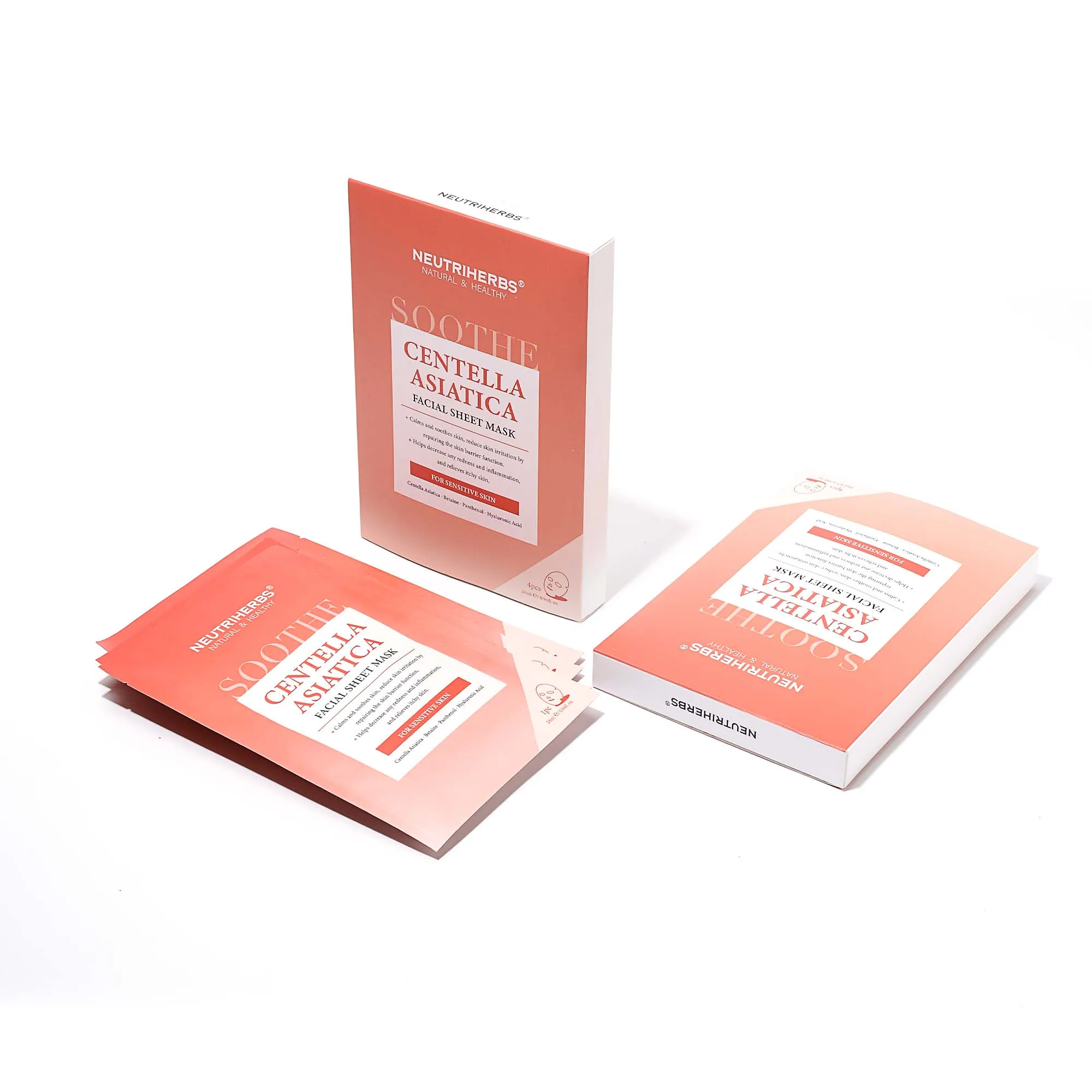 Lock moisture repair damaged skin enhance skin barrier Centella Asiatica facial sheet mask