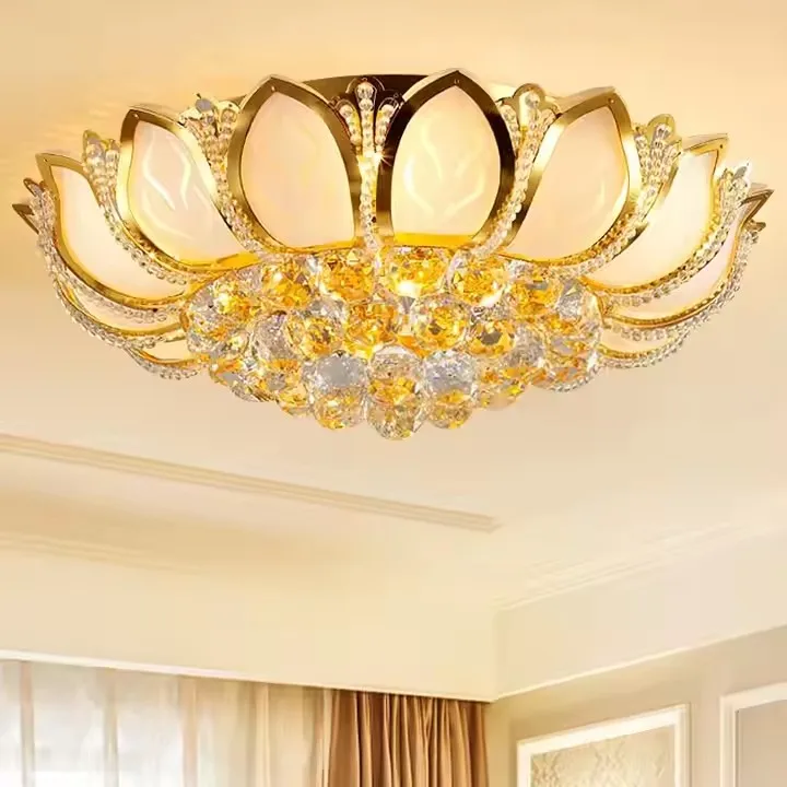 Home Bedroom Living Room Modern Chandelier Pendant Indoor Lamp LED Ceiling Light Hotel Chandelier Light For High Ceilings