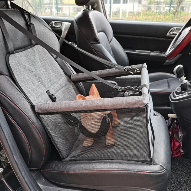 Pet car bag  cushion car anti-dirty bag safety seat front mesh breathable cat bag