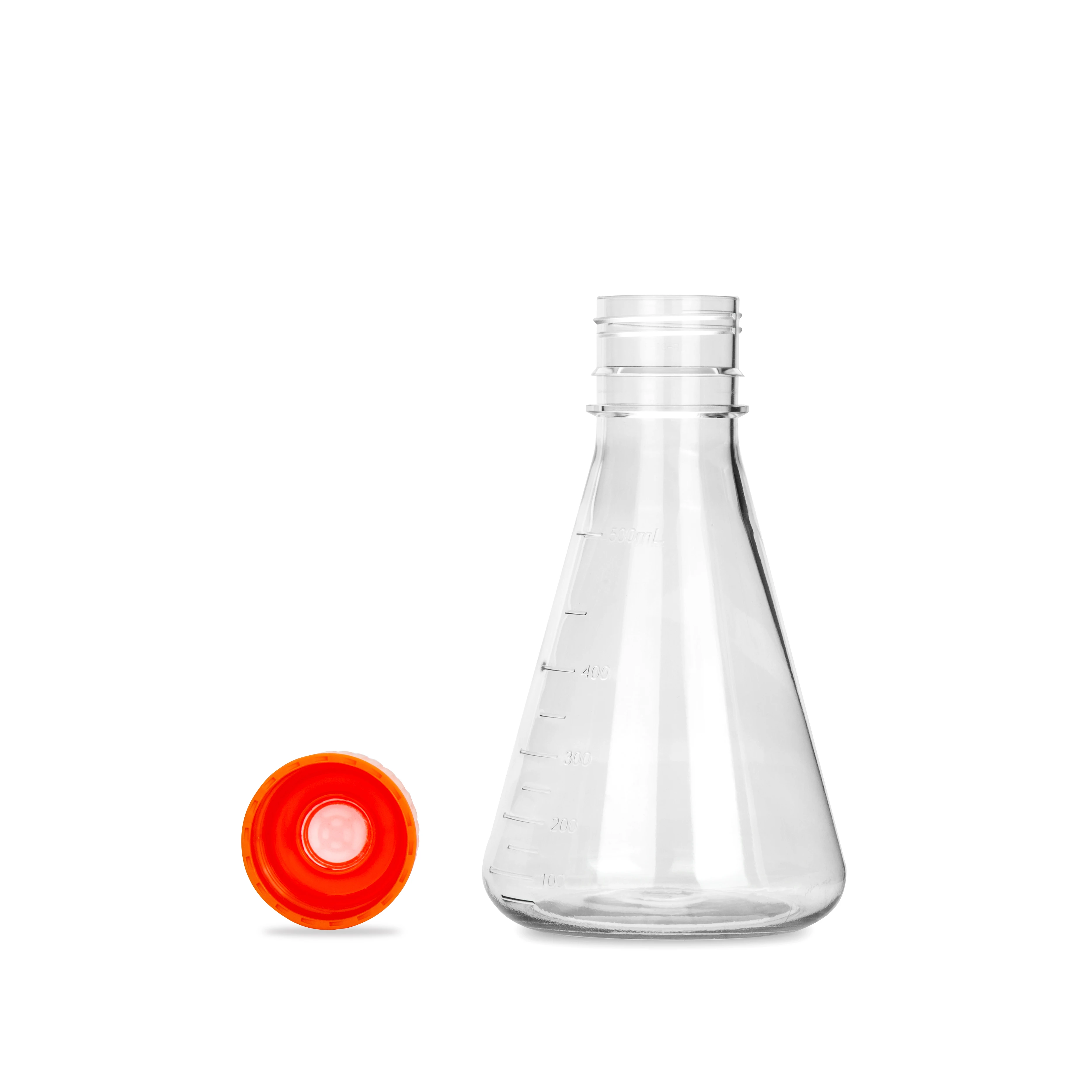 High quality durable using various clear plastic conical flask 500ml