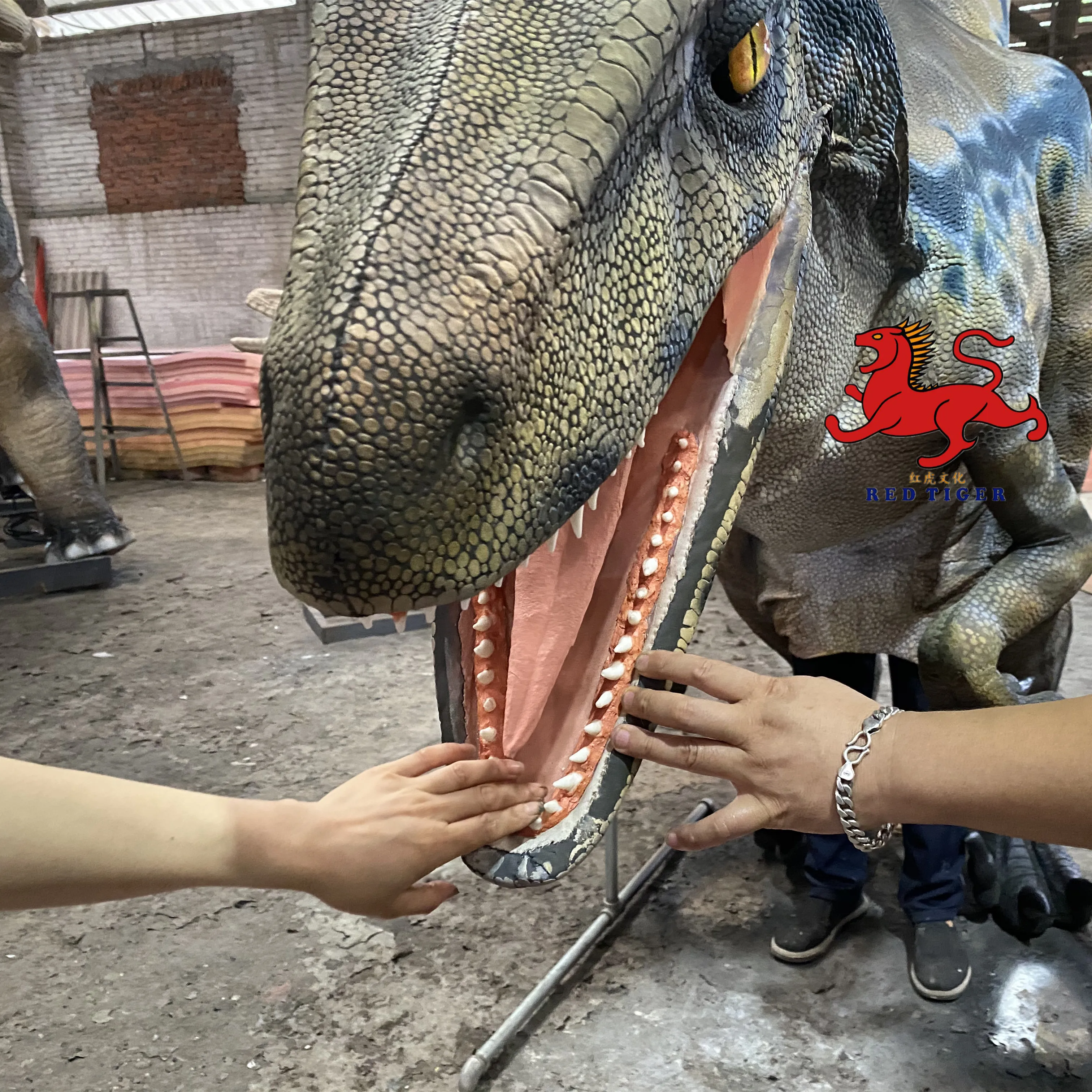 Customized Walking dinosaur costume blue costume