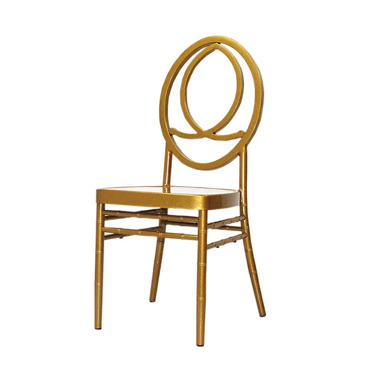 Wholesale Foshan Factory Made Gold Aluminum Metal Wedding Phoenix Chair
