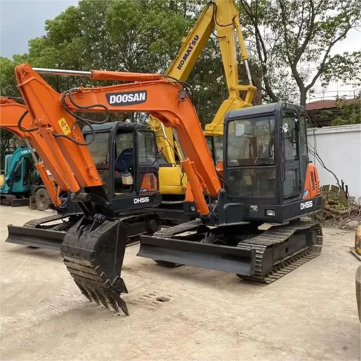 Оригинальный импортный Doosan DH55 небольшой гусеничный экскаватор распродажа