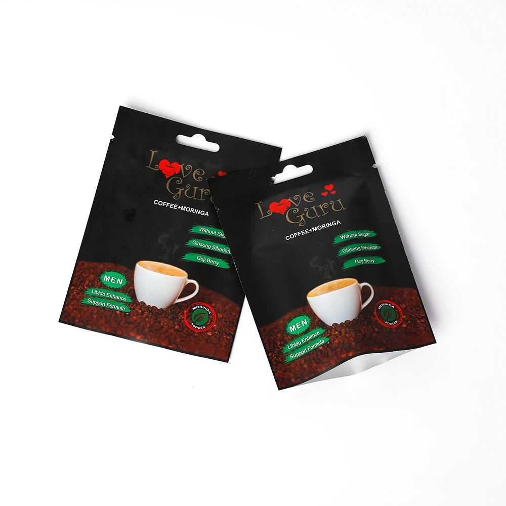 Zhongbao China Factory Wholesale Price Plastic Three Side Sealing Bag Food Snack Tea Sugar Coffee Small Pouch Bags 50g