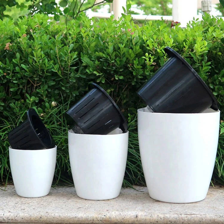 Self Watering Vertical Hanging Planters Corner Planter Wall Mounted Plant Pots Orchid Self Water Pot