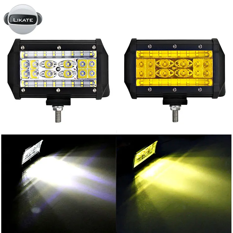 4x4 аксессуары LED Pods QUAD String SUV 5-дюймовая 84W светодиодная панель фар для внедорожников DRL противотуманные фары