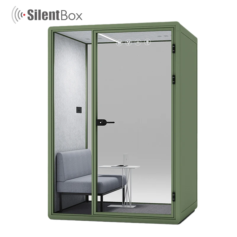 Movable  Private Office Pod Acoustic Office Meeting Booth Modern Office Cabin With Ventilation System