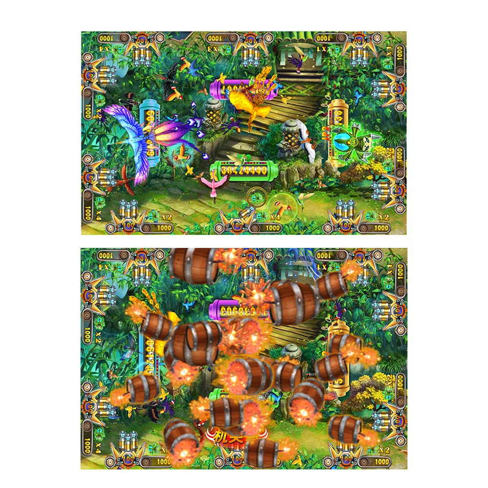 Indoor Coin Operated Fish Hunter Dragon King Video Arcade Cabinet Game Machine  Fish Machines for Sale