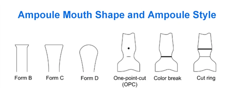 Shandong LINUO pharmaceutical glass packaging 1ml 2ml 5ml 10ml 15ml empty medical glass ampoule for injection / cosmetic