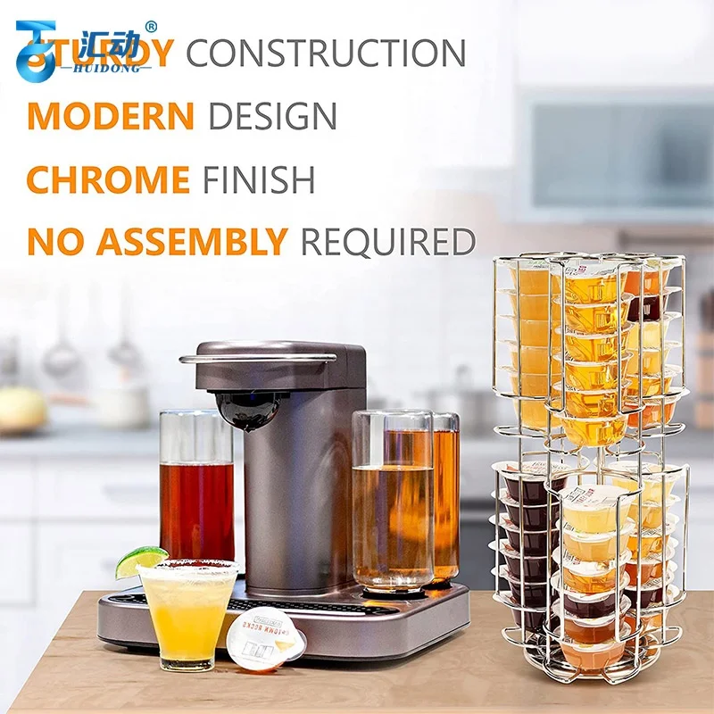 bartesian cocktail capsule holder home coffee syrup display rack rotating cocktail coffee capsule