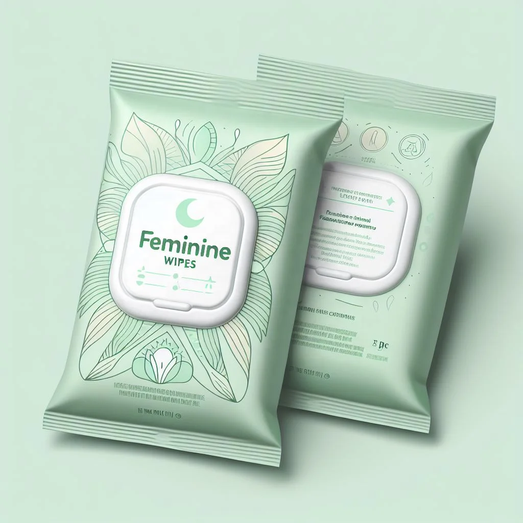 Compostable Biodegradable Unscented Organic Bamboo Flushable Feminine Intimate Hygiene Deodorant Wet Wipes For Women