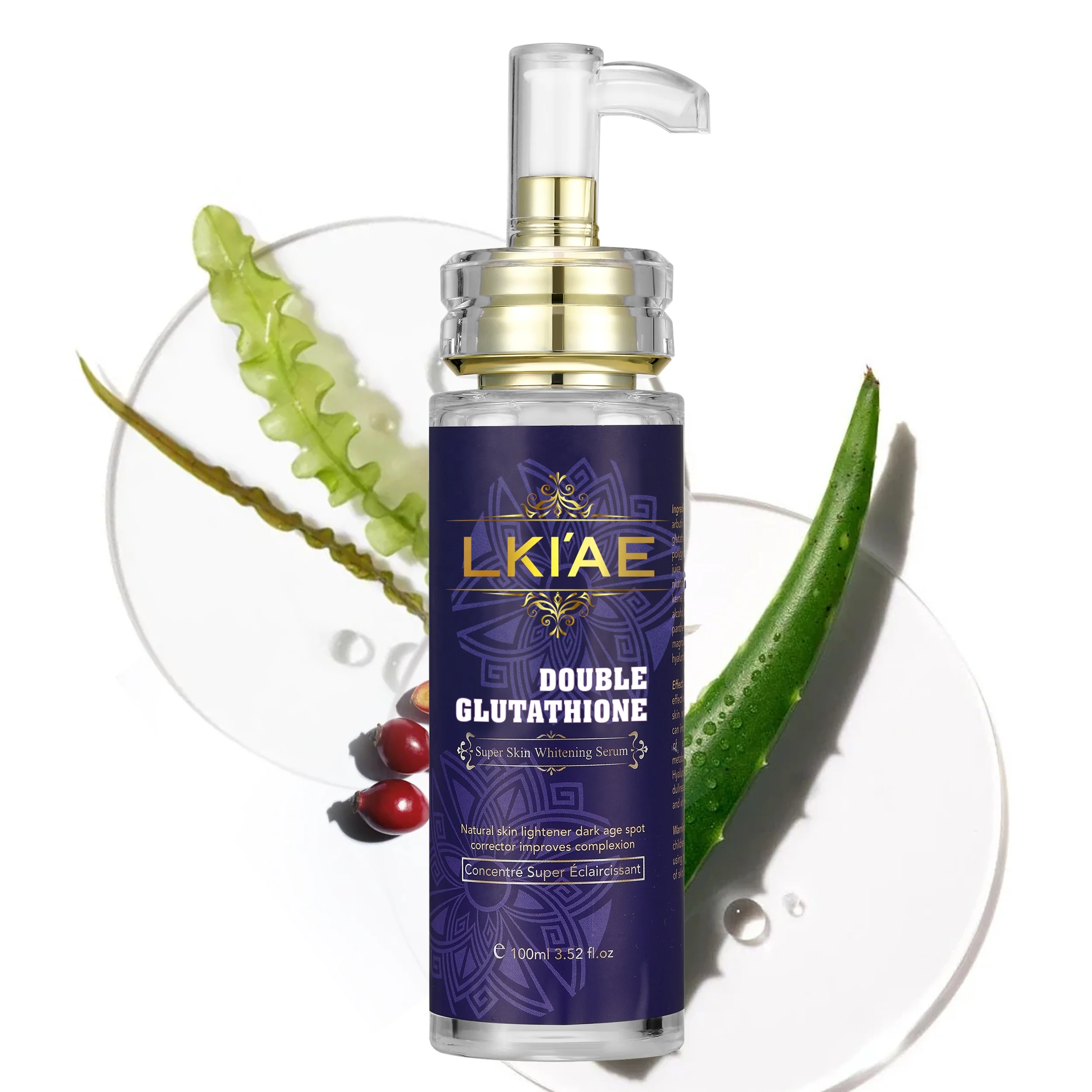 Alike 5 In 1 Double Glutathione Anti Pigment Spot Correcting Brightening Whitening Face Serum Skin Care For Brightening Oil
