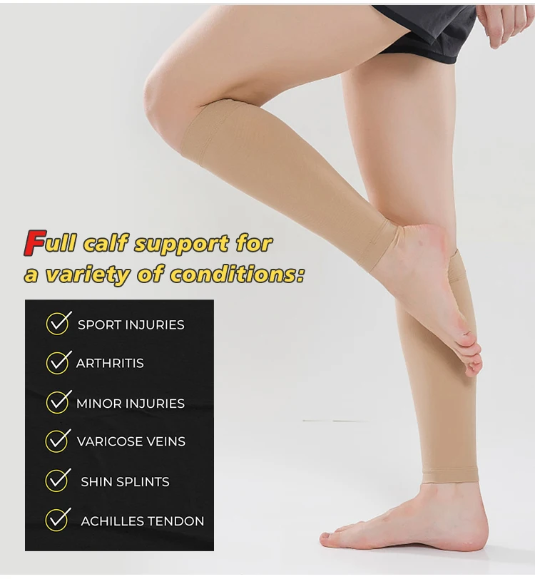 Medical Therapy Compression Socks Leg Compression Calf Sleeves for Shin Guard Splint Varicose Vein psysiotherapy socks