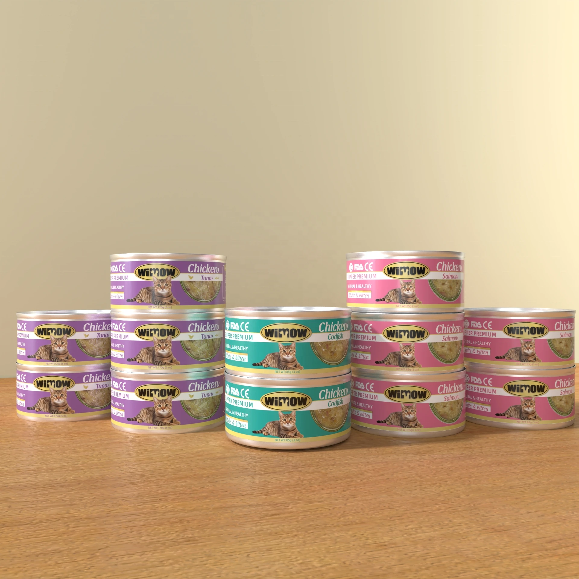 Delicate Quail Ostrich Salmon Raw Bone Meat Sauce Cat Wet Food Pouch Wholesale Pet Wet Food Cats