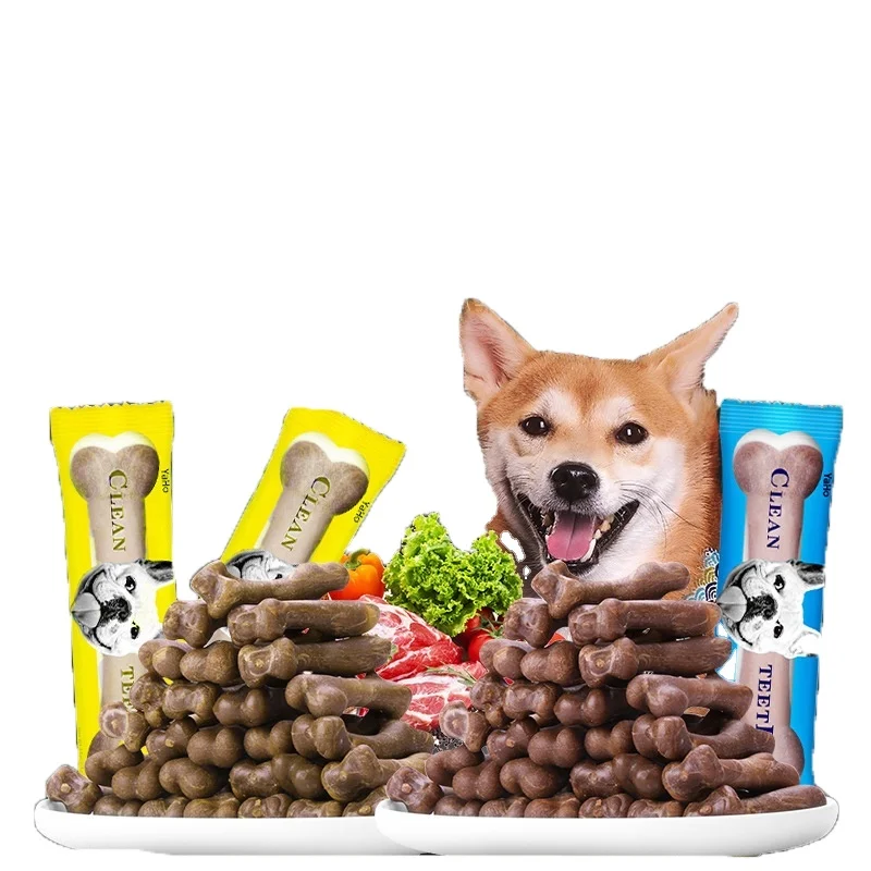 Customization Clean Teeth Chicken Beef Flavor Dog Molar Food Dog Chew Bones Treats Snack