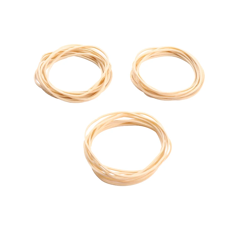 Hot Sale beige color elastic natural rubber band for bundling vegetable