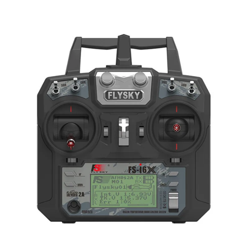 FS-i6X Flysky i6X 10CH 2 4 ГГц AFHDS 2A RC передатчик с FS-iA10B приемником для FPV Drone - Mode (левый дроссель)