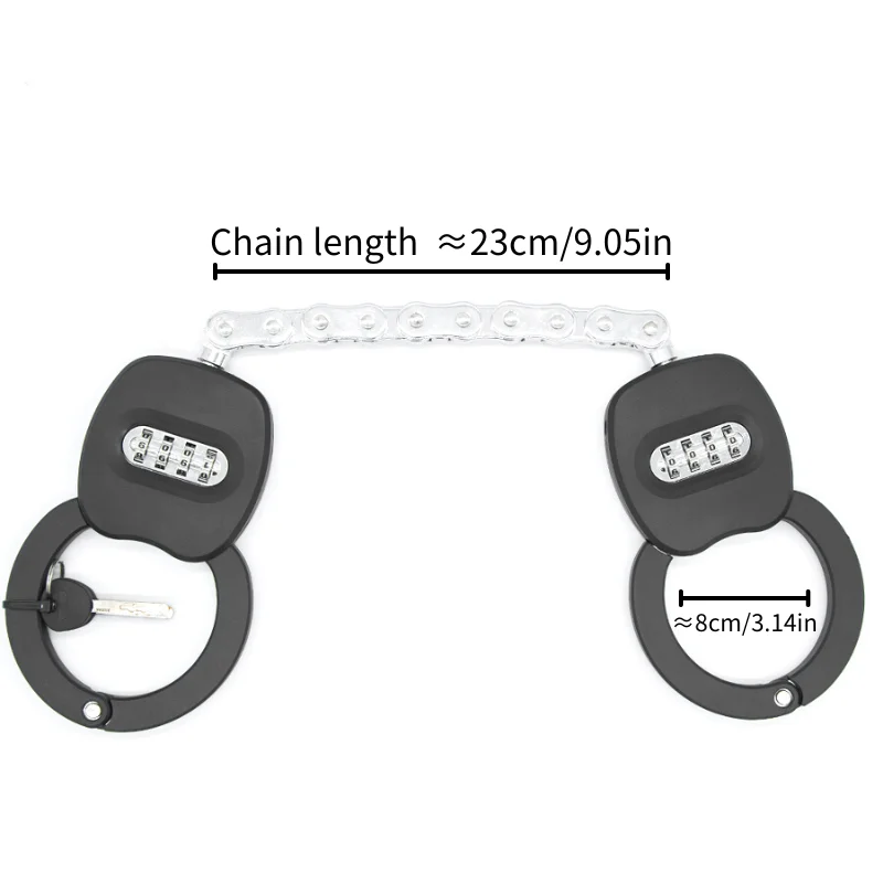 UMEDO Top Seller Universal Anti-Theft Motorcycle  Stainless Steel Chain Lock password handcuff lock for scooter electric adult