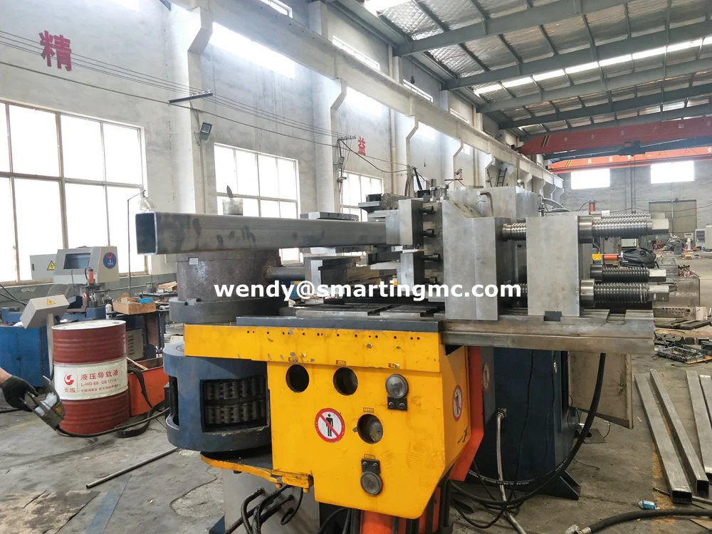 DW115CNC Automatic big pipe multi stack square pipe bending machine with ball mandrel