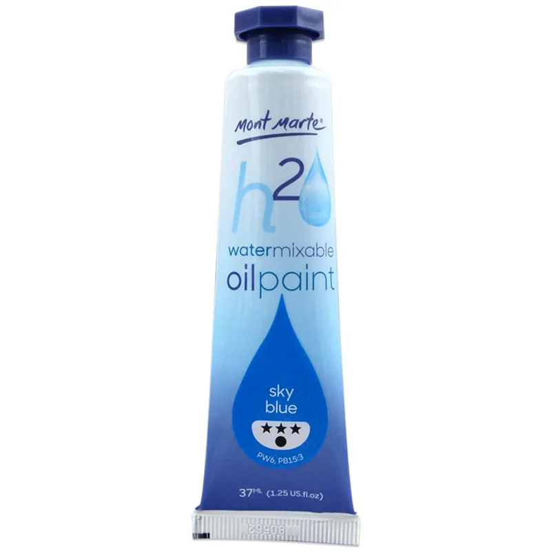 Смесь акварельных масляных красок Mont Marte 37 мл-Небесно-голубая художественная
